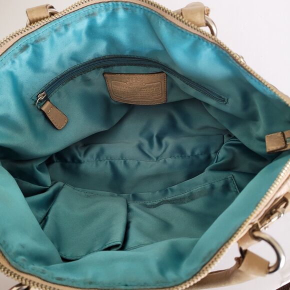 Coach Madison Hand Bag Shoulder Bag Beige 15935 Medium Multiway Satine Fair - Picture 4 of 13